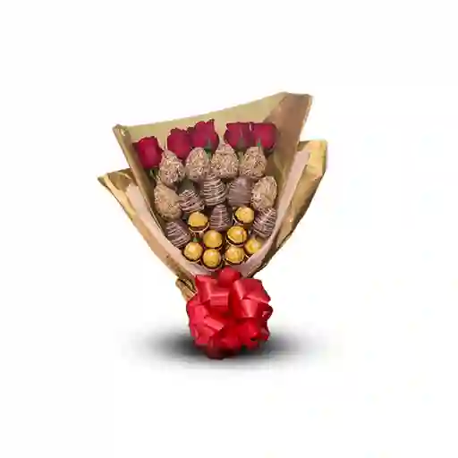 Bouquet Fresas Con Chocolate