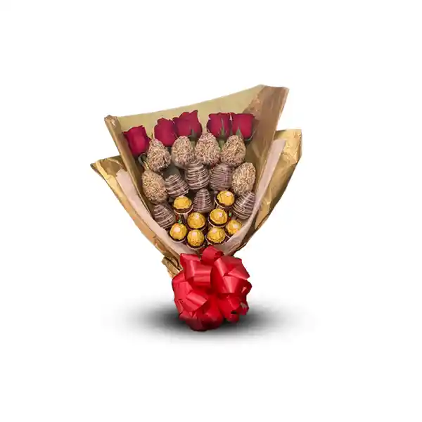 Bouquet Fresas Con Chocolate
