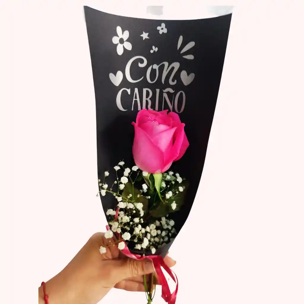 Rosa Fucsia Con Cariño