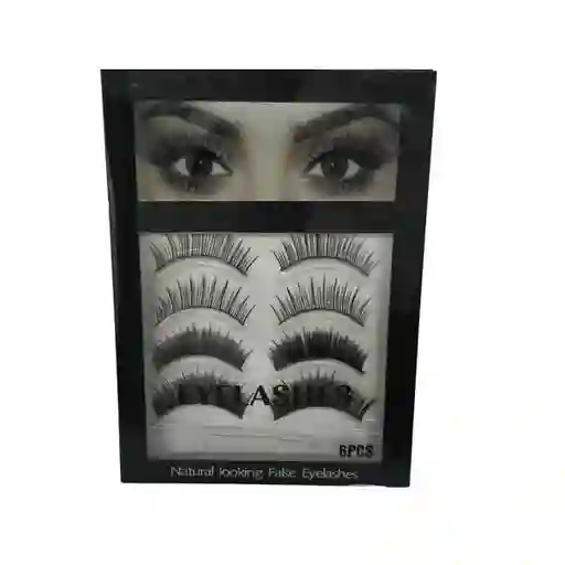 Pestañas Postizas 6 Pares Artificiales Pelo Lucen Naturales
