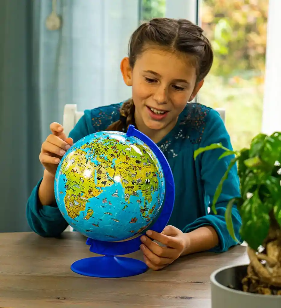 Globo Terráqueo Rompecabezas Adultos 180 Piezas Niños Niñas