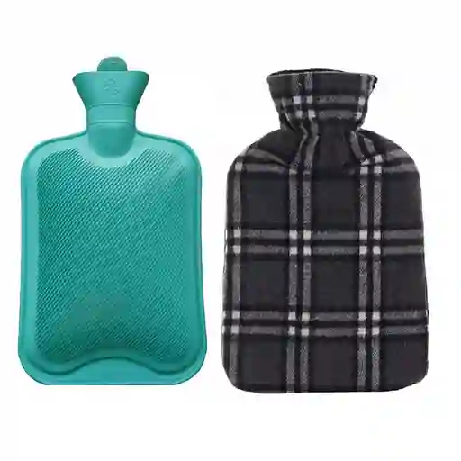 Bolsa Térmica De Agua Caliente 2 Litros Con Forro Fría Caliente Compresa Terapia