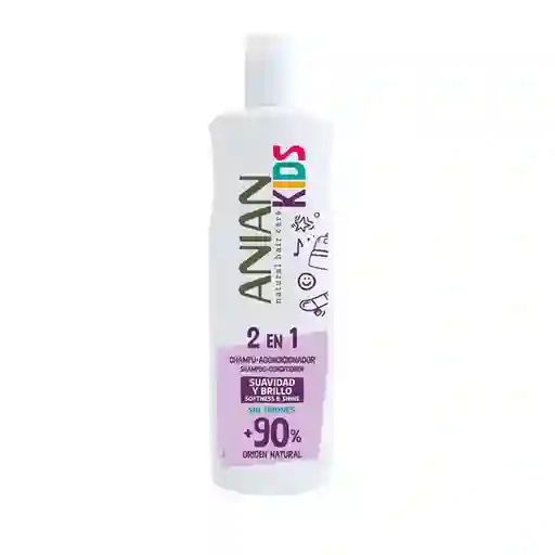 Anian Shampoo 2 en 1 Kids Suavidad y Brillo