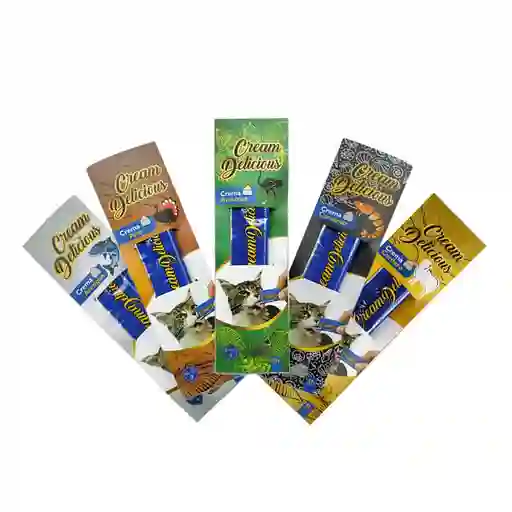 Cream Delicious 5 Sabores Surtidos - Caj X 40 Sobres (bolis)