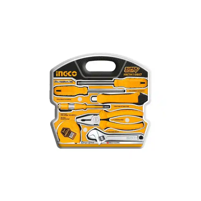 Kit De Herramienta Manuales 7pcs Ingco