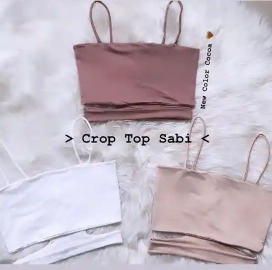 Crop Top Sabi Beige Talla S/mnica