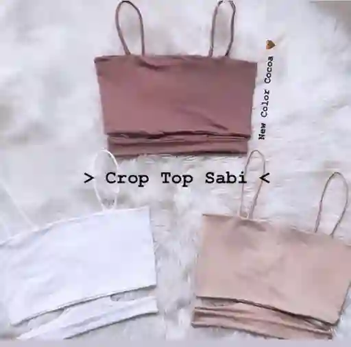 Crop Top Sabi Cocoa Talla S/mnica