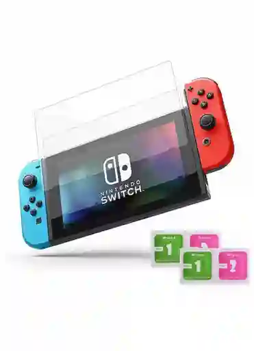 Vidrio Templado Para Nintendo Switch Estandar *2 Unidades