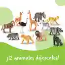 Figuras Animales De La Selva Niños León Jirafa Elefante Mico