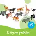 Figuras Animales De La Selva Niños León Jirafa Elefante Mico