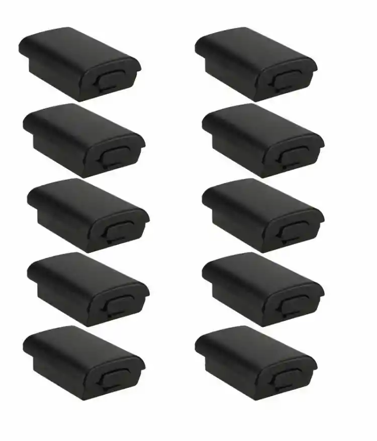 Portapilas / Cajas Para Pilas De Control De Xbox 360 * 12 Unid Negras