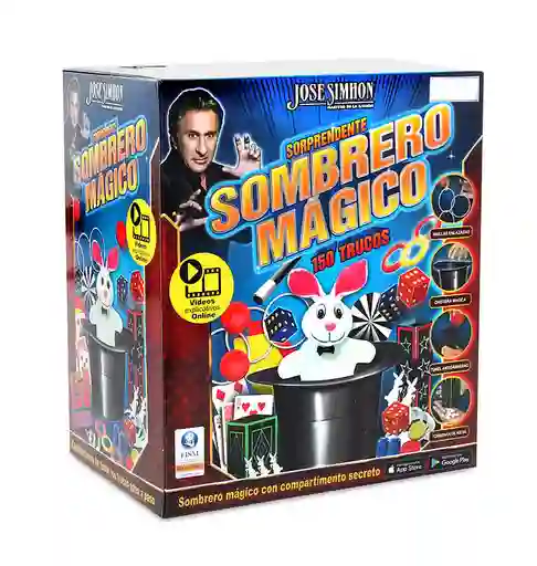 Set Juego De Magia Sombrero Mágico 150 Trucos Niños Y Adulto