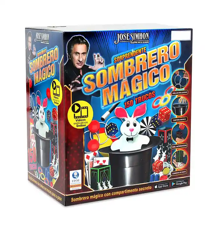 Set Juego De Magia Sombrero Mágico 150 Trucos Niños Y Adulto