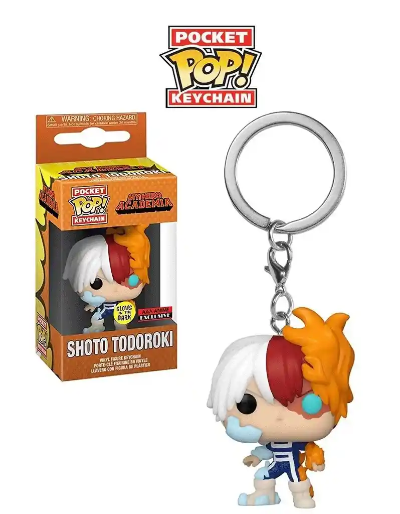 Funko Keychain My Hero Academia - Shoto Todoroki Glows Aaa