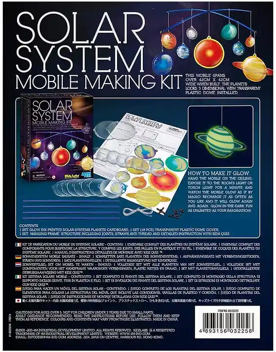 Experimento Kit Móvil Sistema Solar Niños Espacio Planetas