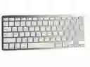 Teclado Inalámbrico Bluetooth Blanco Usa Batería Triple A