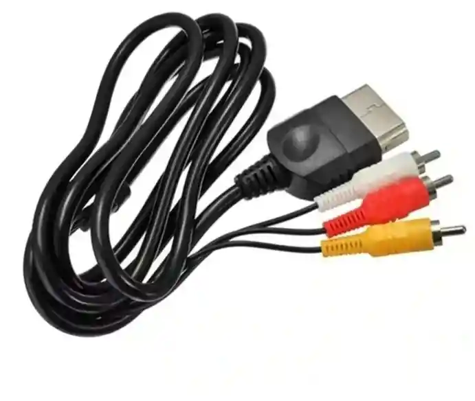 Cable De Audio Y Video Para Xbox 360 Clasico Negro