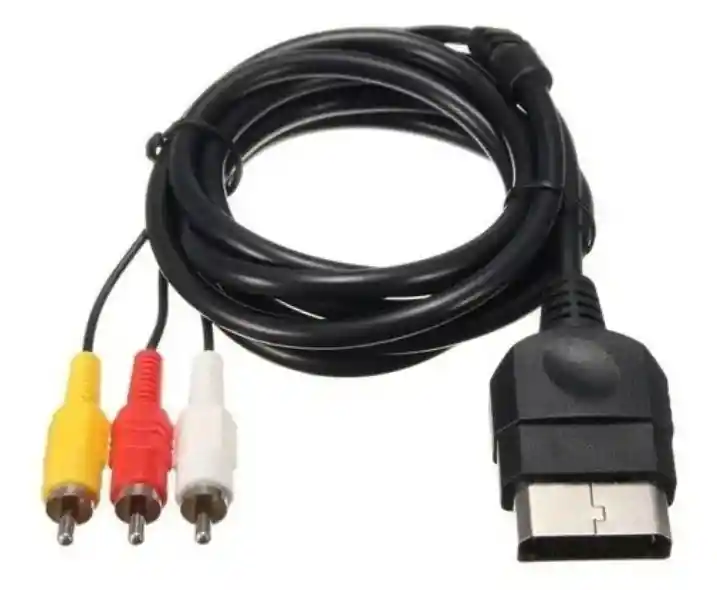 Cable De Audio Y Video Para Xbox 360 Clasico Negro