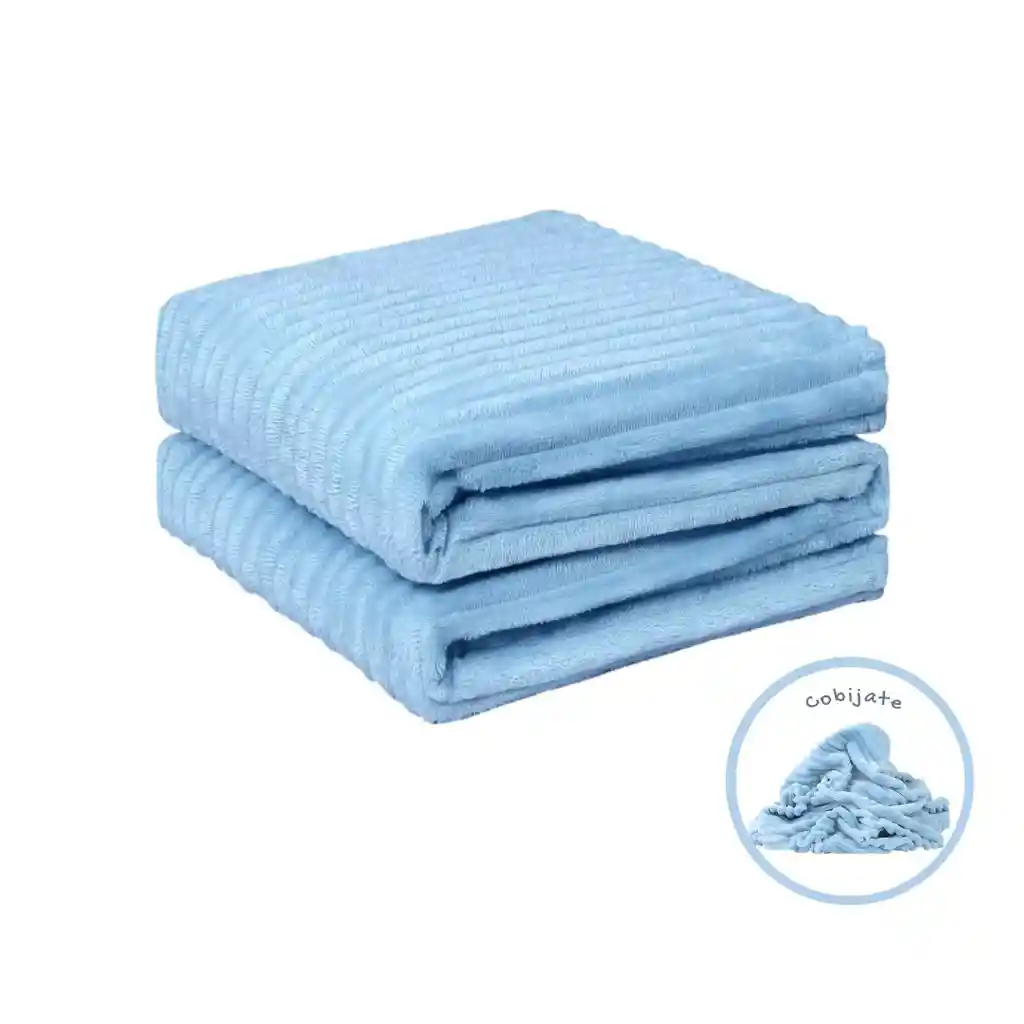 Cobija Acanalada Azul Claro