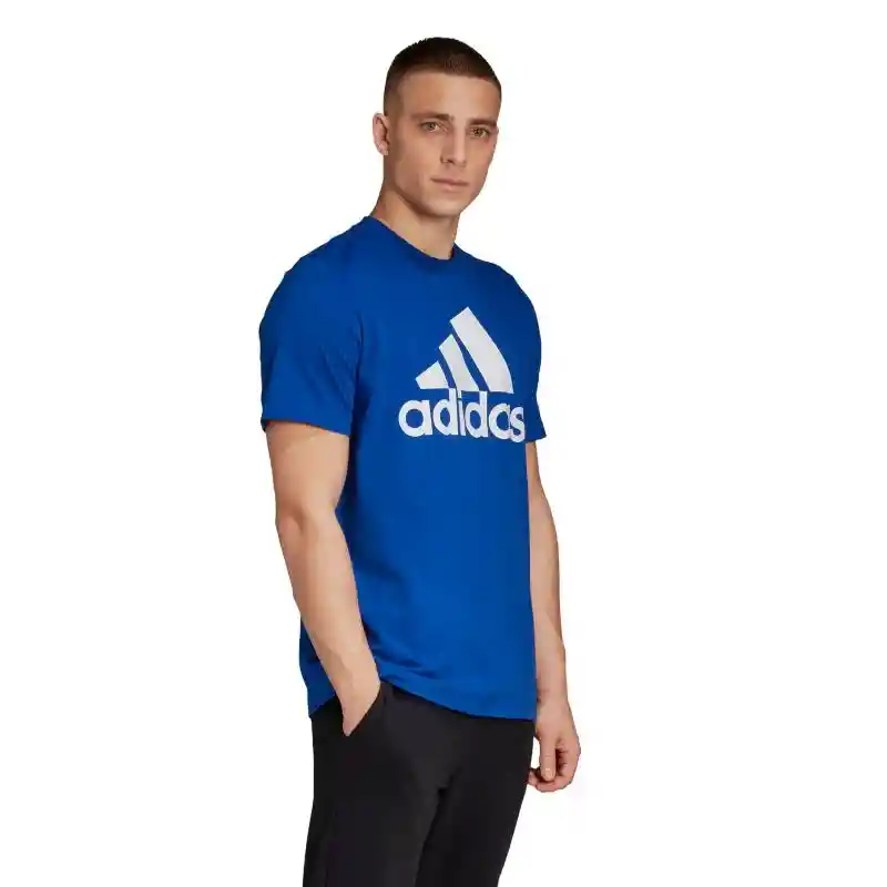 Talla S, M, L, Xl - Camiseta Hombre Adidas Azul Claro Badge Of Sport Intercept Tee Blue