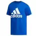 Talla S, M, L, Xl - Camiseta Hombre Adidas Azul Claro Badge Of Sport Intercept Tee Blue