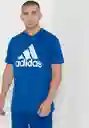 Talla S, M, L, Xl - Camiseta Hombre Adidas Azul Claro Badge Of Sport Intercept Tee Blue