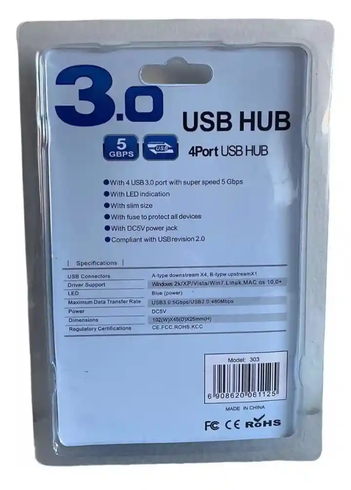 Hub 4 Multipuertos Usb 3.0