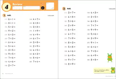 Kumon Libro Matemáticas Sumas Niños Niñas Inglés