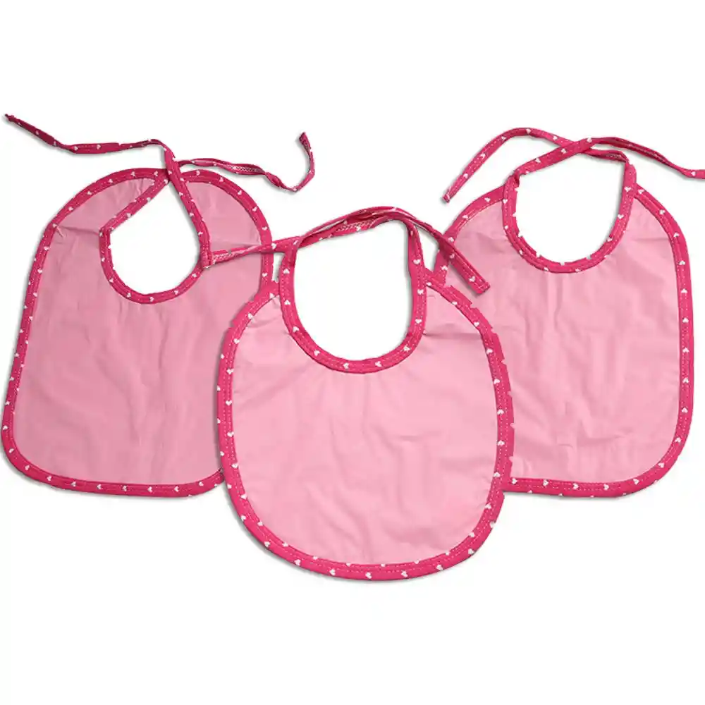 Trio De Baberos Plasticos Impermeables Para Bebé - Landi Baby