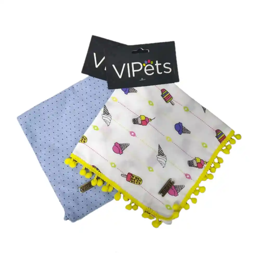 Pañoleta Estampada Multicolor Mediana Vipets