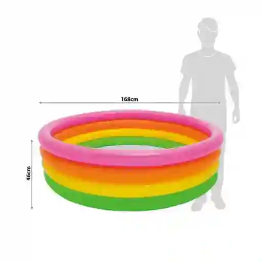 Piscina Inflable Intex De 1.68 X 46 Cm 4 Aros