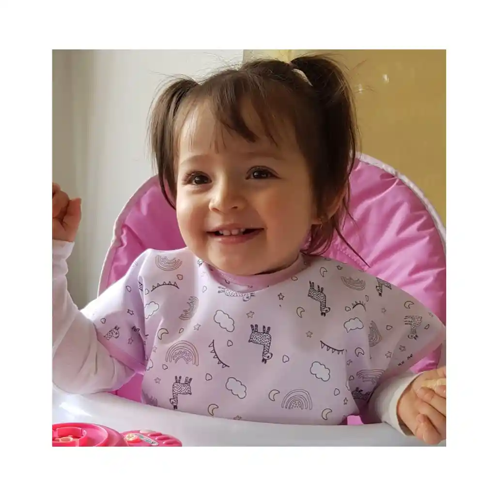 Babero Delantal Impermeable Para Bebé Niña