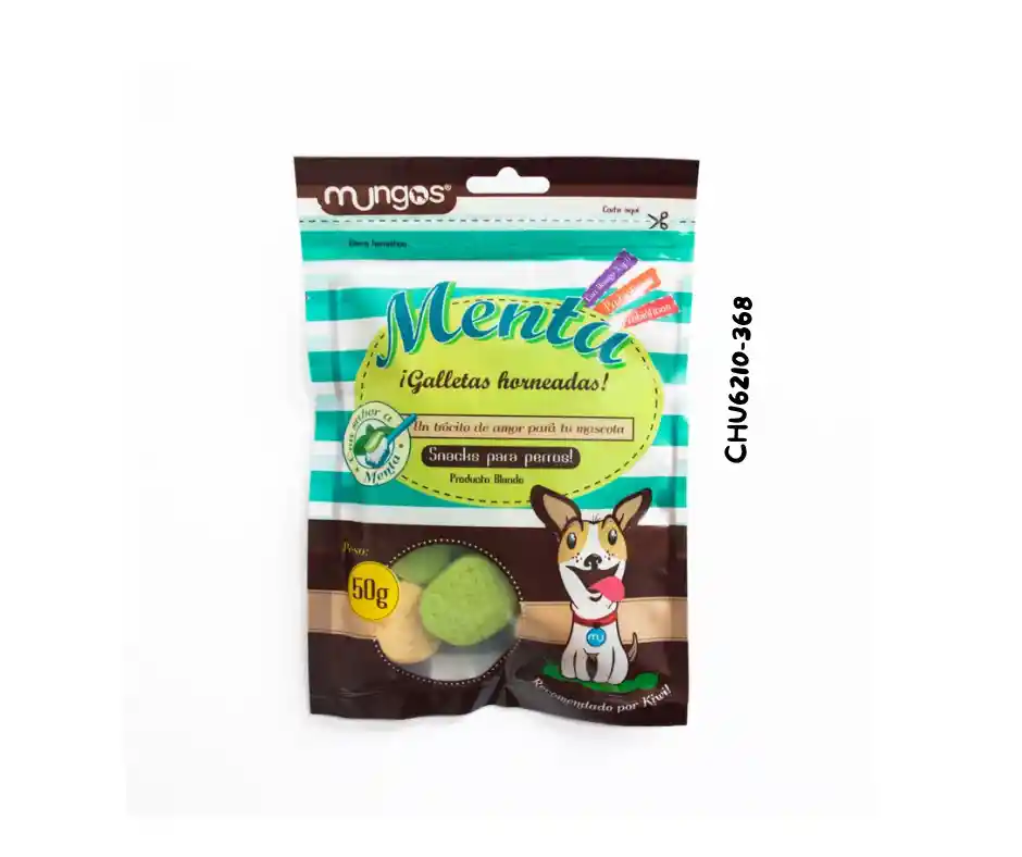 Galletas Blandas Sabor Menta Para Perros Paquete X 50g