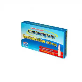 Gentamicina Centamigram160Mg 1 Ampollax2Ml Bioquifar