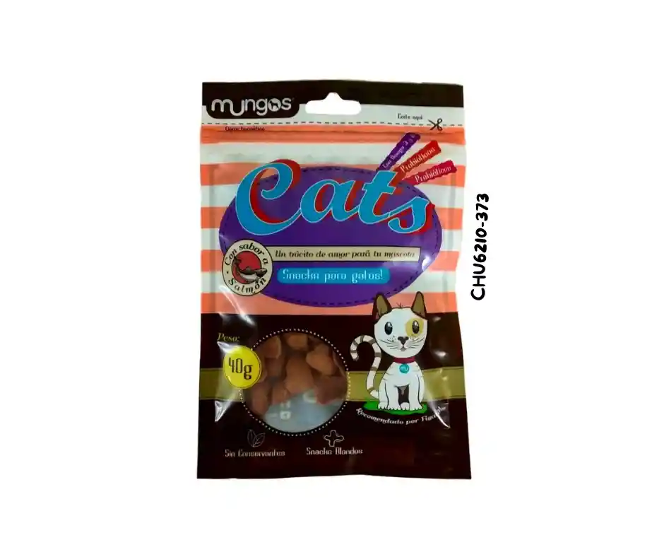 Galletas Y Snacks Saludables Y Blandos Para Gatos Sabor Salmón 40 Gr