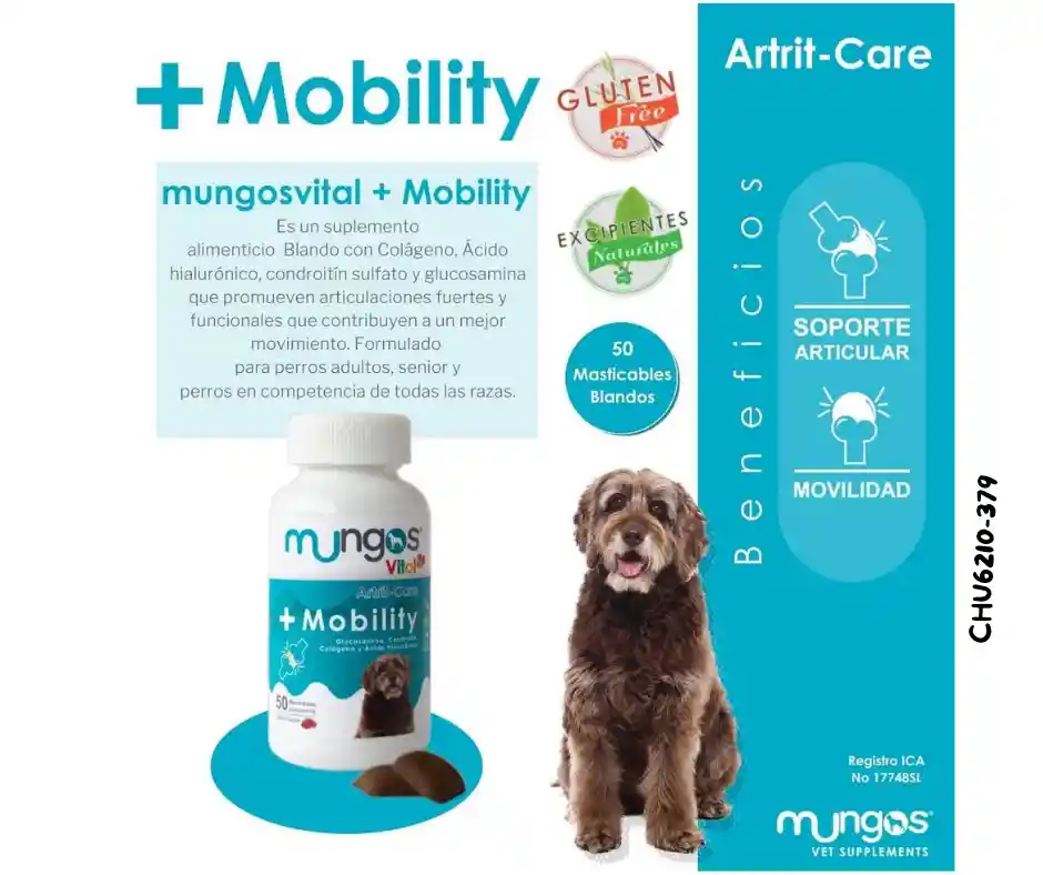 Glucosamina Para Perros – Vital Mobility Para Perros X 50 Unidades Blandas