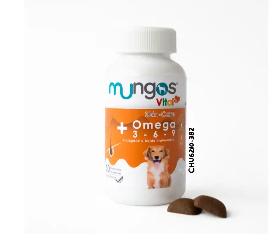 Omegas 3-6-9 Para Perros- Vital Omega X 50 Unidades Con Colágeno Y Ácido Hialurónico