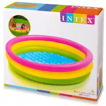 Piscina Niños Inflable Colores 114*25cm