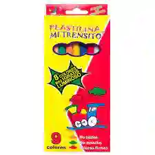 Caja Plastilina 9 Barras Larga