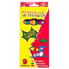 Caja Plastilina 9 Barras Larga