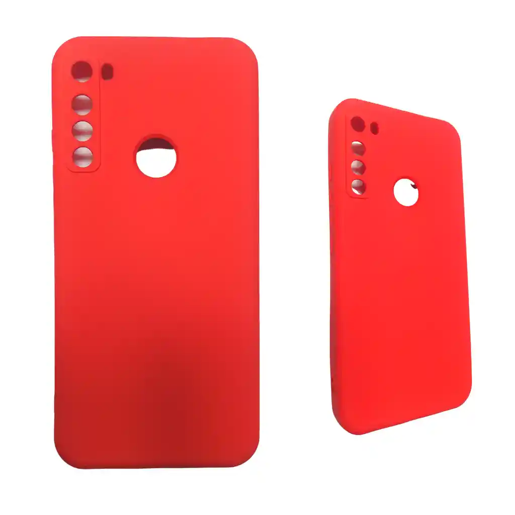 Funda Silicona Rojo Para Motorola One Fusion Plus