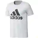 Talla S; M, L, Xl - Camiseta Hombre Adidas Badge Of Sport Blanco Intercept Tee Printed White | Original