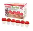Moldes Para Cocinar Silicone Huevos Egg Boil X 6 Piezas