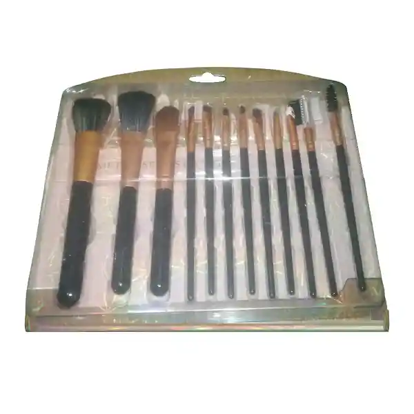 Set Brochas De Maquillaje Pincel Difuminar Rubor Bases Polvos