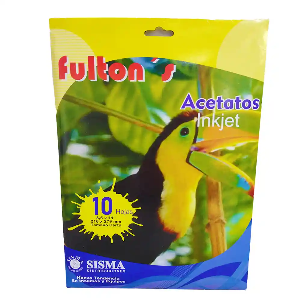 Acetato Transparente Carta Para Fotocopiadora Paq X 10 Und