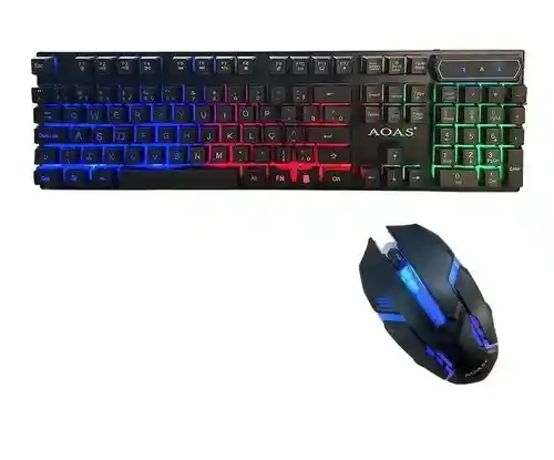 Kit De Teclado Y Mouse Gamer Aoas M-300