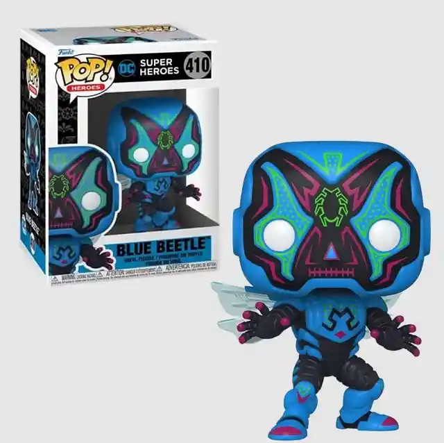  Funko Pop Blue Beetle Dia De Los DC 410 