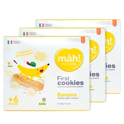  3X Galletas Infantiles  Mah ! Banana 