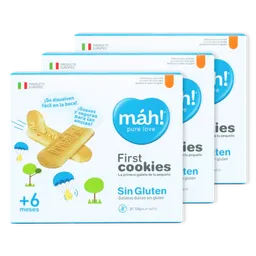  3X Galletas Infantiles  Mah ! Sin Gluten 