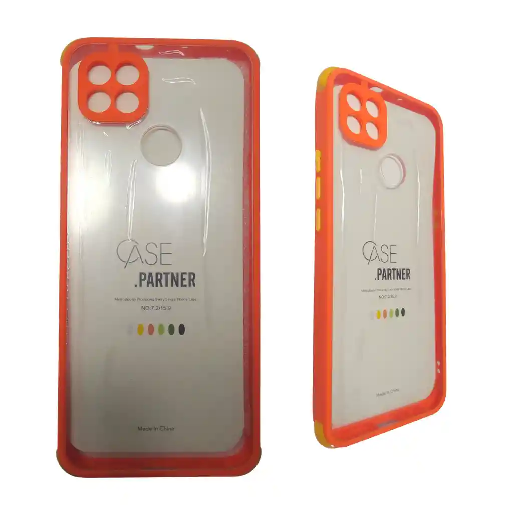 Motorola Funda Borde Color Protector Camara Naranja Parag9 Power